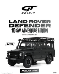 (Pre-Order) 1/18 GT Spirit GT968 Land Rover Defender 110 SW Adventure Edition 2016 Corris Grey
