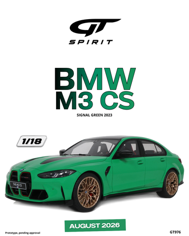 (Pre-Order) 1/18 GT Spirit GT976 BMW M3 CS 2023 Signal Green