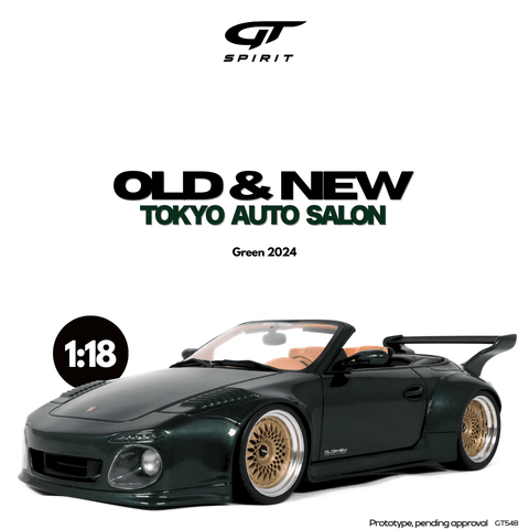 (Pre-Order) 1/18 GT Spirit GT548 Old & New Tokyo Auto Salon 2024 Green