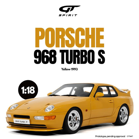 (Pre-Order) 1/18 GT Spirit GT947 Porsche 968 Turbo S 1993 Yellow