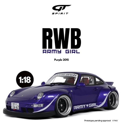 (Pre-Order) 1/18 GT Spirit GT562 RWB Army Girl 2015 Purple