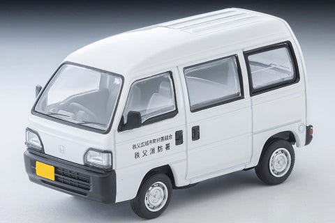 (Pre-Order) 1/64 Tomytec LV-N388a Honda Acty Van Service Vehicle Chichibu Fire Station White