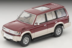 (Pre-Order) 1/64 Tomytec LV-N206b Mitsubishi Pajero Mid Roof Wide VR 1996 Red/ Beige