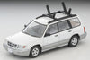 (Pre-Order) 1/64 Tomytec LV-N328b Subaru Forester Custom White/ Silver w/ Kayak & Figure