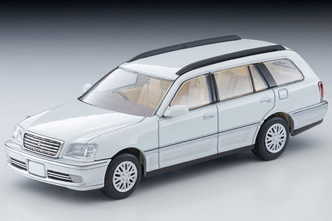 (Pre-Order) 1/64 Tomytec LV-N378a Toyota Crown Estate Royal Saloon 2000 White/ Silver