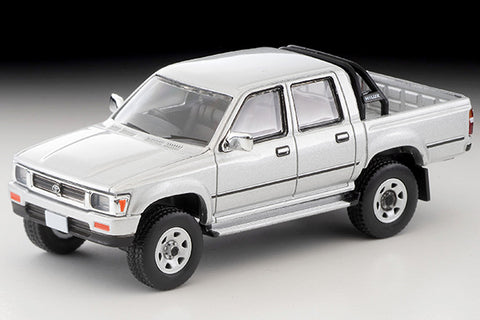 (Pre-Order) 1/64 Tomytec LV-N256c Toyota Hilux 4WD Pickup Double Cab SSR 1991 Silver