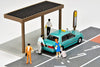 (Pre-Order) 1/64 Tomytec #CarSnap 04c Taxi Stand w/ Toyota Crown Sedan