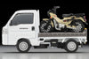 (Pre-Order) 1/64 Tomytec LV-N330a Honda Acty Truck Bike Shop Ver. White w/ Honda CT125 Hunter Cub