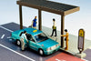 (Pre-Order) 1/64 Tomytec #CarSnap 04c Taxi Stand w/ Toyota Crown Sedan