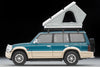 (Pre-Order) 1/64 Tomytec LV-N206c Mitsubishi Pajero Mid Roof Wide VR (w/ Genuine Options Parts) 1991 Green/ Beige w/ Tent & Figure