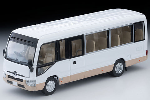 (Pre-Order) 1/64 Tomytec LV-N294d Toyota Coaster LX White/ Beige