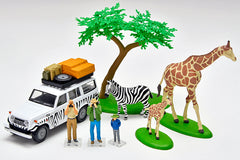 (Pre-Order) 1/64 Tomytec Diorama Collection64 #CarSnap28a Safari 1 w/ Toyota Land Cruiser FJ56V