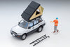 (Pre-Order) 1/64 Tomytec LV-N354c Toyota RAV4J V Silver w/ Tent & Figure