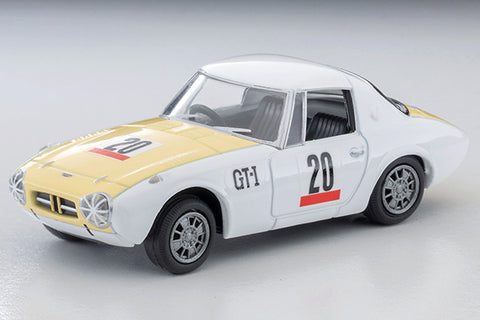 (Pre-Order) 1/64 Tomytec LV-215b Toyota Sports 800 1965 Custom Color White/ Yellow