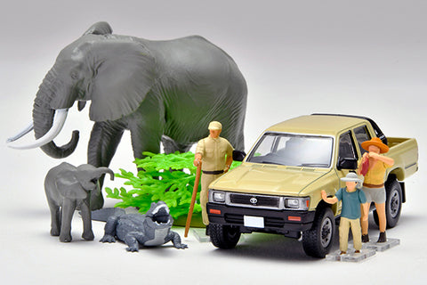 (Pre-Order) 1/64 Tomytec Diorama Collection64 #CarSnap29a Safari 2 w/ Toyota Hilux 4WD Pickup Double Cab