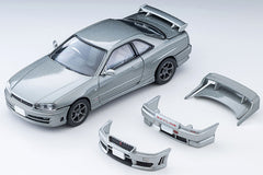(Pre-Order) 1/64 Tomytec LV-N353a Nissan Skyline 2 Door Sports Coupe 25GT Turbo w/ Option Parts 2000 Silver