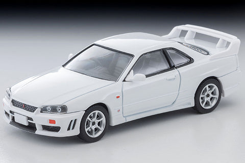 (Pre-Order) 1/64 Tomytec LV-N365b Nissan Skyline 2 Door Sports Coupe 25GT Turbo w/ Option Parts 1998 White