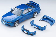 (Pre-Order) 1/64 Tomytec LV-N353b Nissan Skyline 2 Door Sports Coupe 25GT Turbo w/ Option Parts 2000 Blue