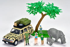 (Pre-Order) 1/64 Tomytec #CarSnap 31a Safari 3 w/ Toyota Land Cruiser 60