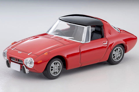 (Pre-Order) 1/64 Tomytec LV-139d Toyota Sports 800 1969 Red w/ Custom Wheels