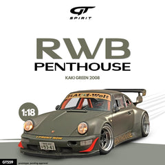 (Pre-Order) 1/18 GT Spirit GT559 RWB Penthouse 2008 Green
