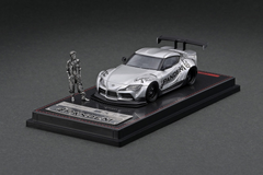 1/64 Ignition Model IG2338 PANDEM Supra (A90) Silver with Mr. Miura metal figurine