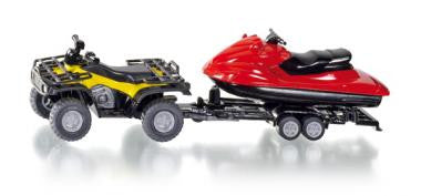 Siku 2314 1/50 Quad with Trailer and Snow Mobile