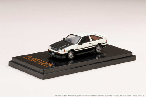 1/64 Hobby Japan HJ641037CWK Toyota Corolla Levin AE86 3 Door Customized Version/ Carbon Bonnet White