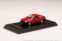 1/64 Hobby Japan HJ641037BRK Toyota Corolla Levin AE86 3 Door GTV Red Black