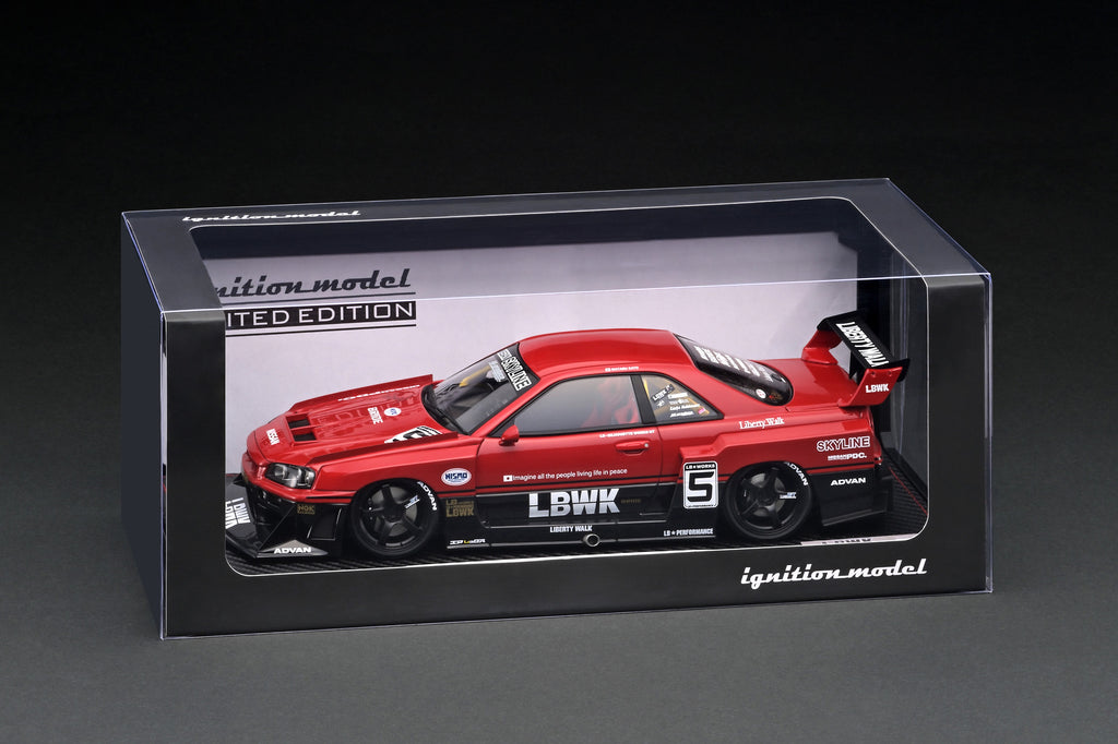 1/18 Ignition Model IG2701 LB-ER34 Super Silhouette Skyline Red