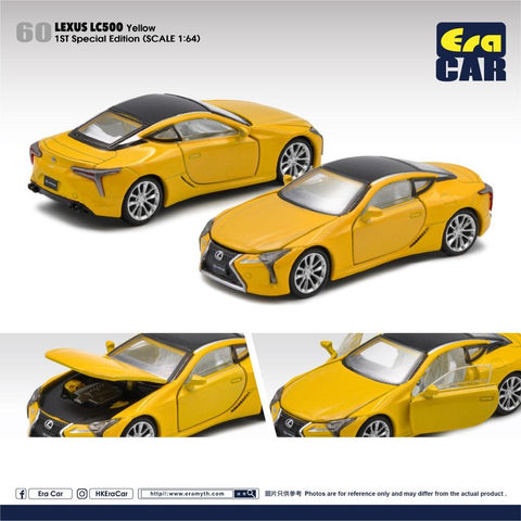 1/64 Era Car 60 Lexus LC500 Yellow (1st Special Edition)