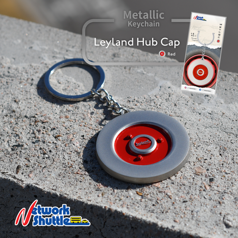 Keychain - Leyland Hub Cap (Red)
