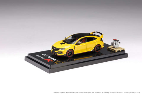 1/64 Hobby Japan HJ642055BY Honda Civic Type R Limited Edition (FK8) 2020 Sunlight Yellow Ⅱ