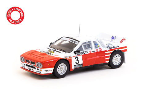 1/64 Tarmac T64P-TL002-85RVH03 Lancia 037 Rally Rally Van Haspengouw 1985 Winner P. Snijers/ D. Colebunders