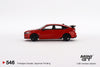 1/64 Mini GT MGT00546-R Honda Civic Type R Rallye Red 2023 w/ Advan GT Wheel RHD