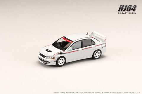 1/64 Hobby Japan HJ642054BW Mitsubishi Lancer GSR Evolution 7 Rally Style Version Scotia White