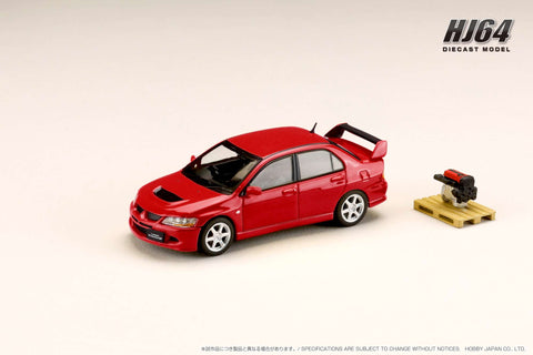 1/64 Hobby Japan HJ643054R Mitsubishi Lancer GSR Evolution 8 Red Solid