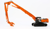 1/50 Hitachi ZAXIS350LC (High Reach Demolition with Crusher & 2 Piece Boom with Skelton Bucket)