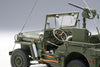 1/18 AUTOART 74016 Jeep Willys (Army Green) (with Trailer/ Accessories included)