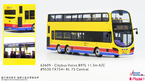 1/76 Citybus Volvo B9TL 11.3m - 9530 rt.75