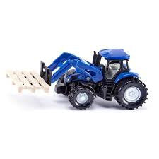 Siku 1487 Tractor with fork for pallets and pallet