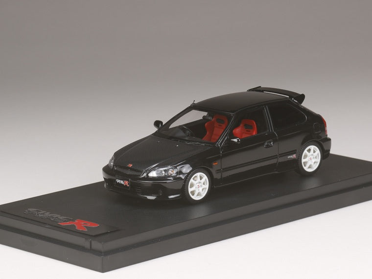 1/43 MARK 43 PM4340CBK Honda Civic Type R (EK9) Carbon Bonnet Custom Color  Version Starlight Black Pearl