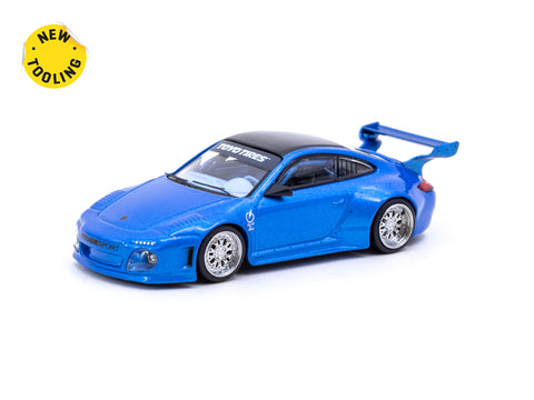 1/64 Tarmac T64-TL053-BLM Old & New 997 Blue Metallic