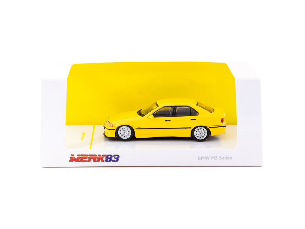 WERK83 WK83-034C BMW M3 (E36) Jaune Maßstab 1:64 Maquette de