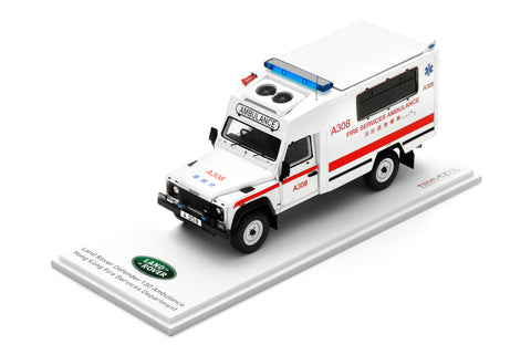 1/43 Hong Kong Fire Services Dept (HKFSD) Land Rover Defender 130 Ambulance - A308